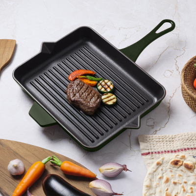Aryıldız Duo Cast Grill Tava Fesleğen 26x32 cm - ARYILDIZ