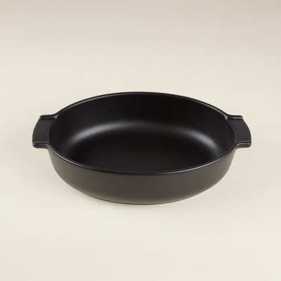 Aryıldız Elissa Oval Fırın Kabı Mat Siyah 31 cm - ARYILDIZ