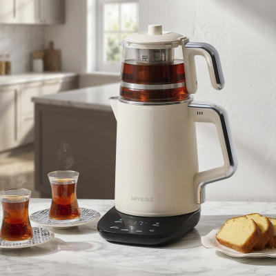 Aryıldız Omega Tea Çay Makinesi Krem - 1