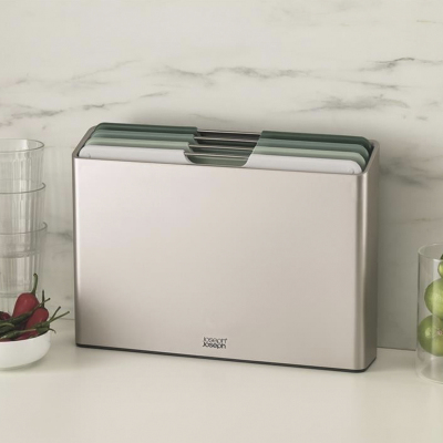 Joseph Joseph Folio Steel Sage 4 Parça Büyük Kesme Tahtası Seti - JOSEPH JOSEPH