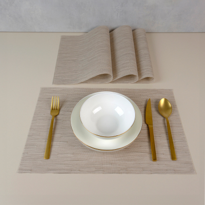 Maxstyle Bamboo Capuccino 4 Parça Amerikan Servis 30x45 cm - MAXSTYLE