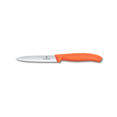 Victorinox Swiss Classic Düz Soyma Bıçağı 10 cm Turuncu - VICTORINOX