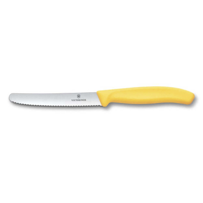 Victorinox Swiss Classic Tırtıklı Domates Bıçak Sarı 11 cm - VICTORINOX