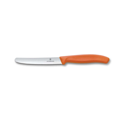 Victorinox Swiss Classic Tırtıklı Domates Bıçak Turuncu 11 cm - VICTORINOX